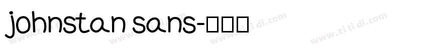 johnstan sans字体转换